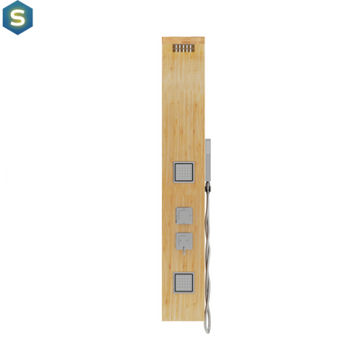 Душова панель Corsan Bao bamboo хром B022MCH, Дуб