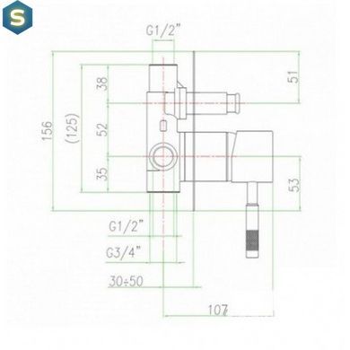 Змішувач прихованого монтажу на 3 споживача Fiore Xenon хром 44CR7501