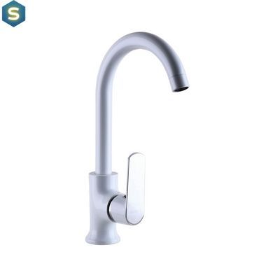 Змішувач для кухні Globus Lux Laguna GLA-0203SL-7-white, Білий