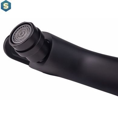 Змішувач для біде Lidz (BLA)-14 43 001AF, Черный матовый