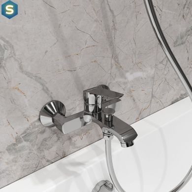 Змішувач для ванни Koller Pool Twist одноважільний 35 мм хром TW0100, Хром