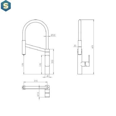 Змішувач для кухні Devit Up 56120, Хром