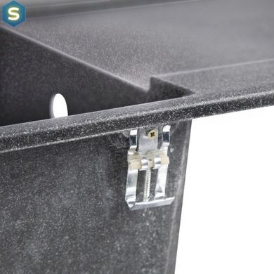 Кухонна мийка Lidz 790x495/230 BLA-03 (LIDZBLA03790495230), Чорний/золото