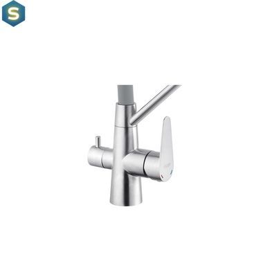 Змішувач для кухні з підключенням до фільтру Kroner KRP Edelstahl Klassisch - ESG03817GRA CV027937, Нержавіюча сталь