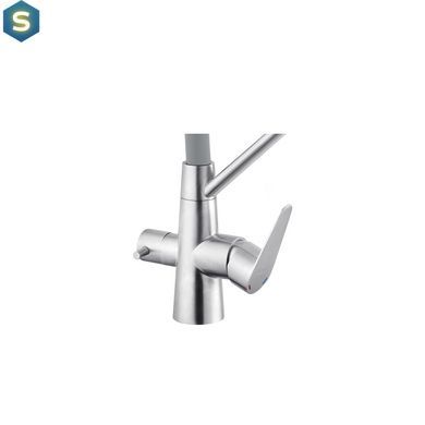 Змішувач для кухні з підключенням до фільтру Kroner KRP Edelstahl Klassisch - ESG03817GRA CV027937, Нержавіюча сталь