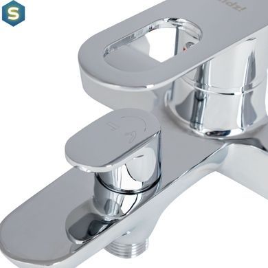 Смеситель для ванны Lidz Latwa 006 (c душевым гарнитуром) (k35) LDLAT006CRM45414 Chrome, Хром