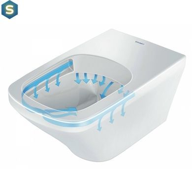 Унітаз підвісний Duravit Durastyle безобідковий 45510900A1 з кришкою Soft Close, Білий