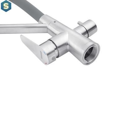 Змішувач для кухні з підключенням до фільтру Kroner KRP Edelstahl Klassisch - ESG03817GRA CV027937, Нержавіюча сталь