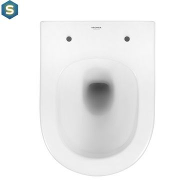 Комплект 4 в 1: Інсталяція Grohe Rapid SL 3 в 1 38772001 + Унітаз безободковий Kroner Harz WHI483632 TORNADO з сидінням Slim Duroplast / Soft-close / Quick relase KH483632WHIT (38772001KH483632)