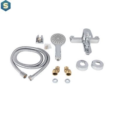 Смеситель для ванны Lidz Latwa 006 (c душевым гарнитуром) (k35) LDLAT006CRM45414 Chrome, Хром