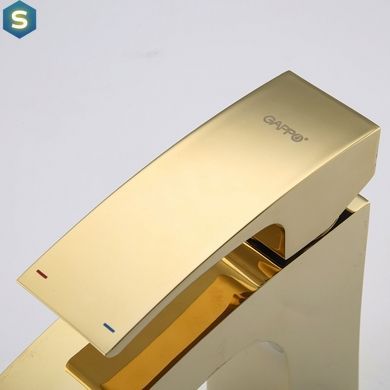 Змішувач для умивальника Gappo G1007-13, золото, Золотий