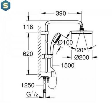 Душова система Grohe TEMPESTA 27389002