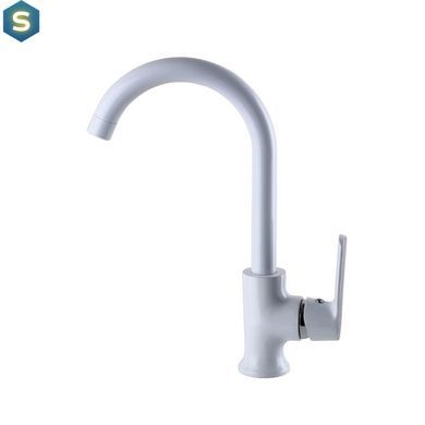 Змішувач для кухні Globus Lux Laguna GLA-0203SL-7-white, Білий