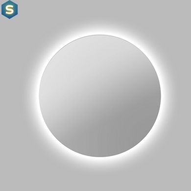 Зеркало Volle Luna Ronda круглое 80 см, с контражурной подсветкой, без выключателя хром 1648.50078800, Хром