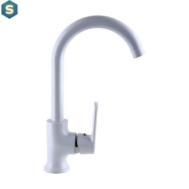 Змішувач для кухні Globus Lux Laguna GLA-0203SL-7-white, Білий