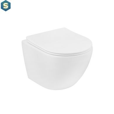 Комплект 4 в 1: Інсталяція Grohe Rapid SL 3 в 1 38772001 + Унітаз безободковий Kroner Harz WHI483632 TORNADO з сидінням Slim Duroplast / Soft-close / Quick relase KH483632WHIT (38772001KH483632)
