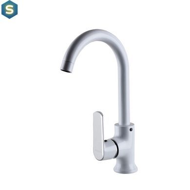 Змішувач для кухні Globus Lux Laguna GLA-0203SL-7-white, Білий