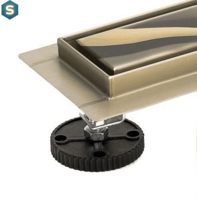 Душовий канал Rea Pure Neo mirror gold pro 100 см REA-G5611