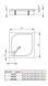 Душовий піддон Radaway Delos C 90x90 + панель 4C99170-03