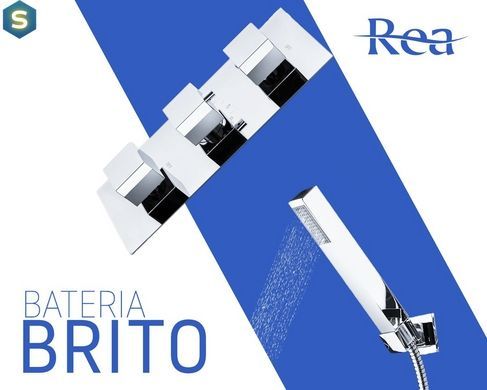 Душова система Rea Brito хром REA-P0801, Хром