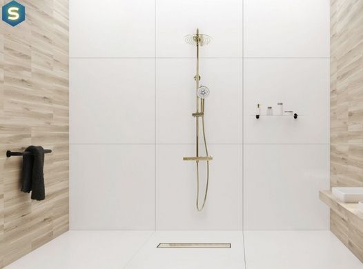 Душовий канал Rea Pure Neo mirror gold pro 100 см REA-G5611