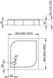 Душовий піддон Radaway Delos C 90x90 + панель 4C99170-03