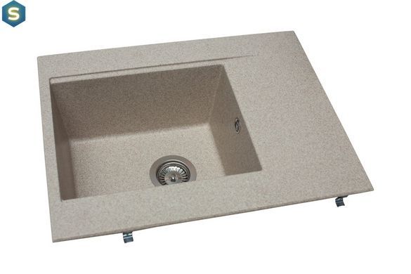 Кухонная мойка гранитная Miraggio Bodrum 650 sand 649x500x220 00206904, Sand