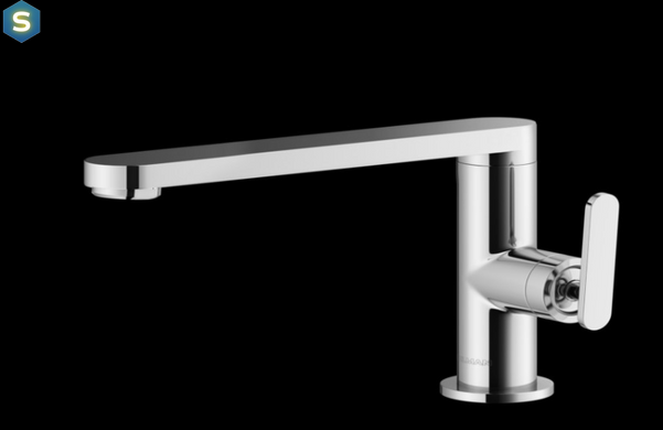 Змішувач для умивальника Kohlman Boxine Long хром низький QB150B, Хром