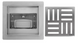 Трап для душа Rea Cross 15x15 nickiel brushed REA-G6201