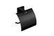 Тримач туалетного паперу з кришкою VBI Mercury black VBI-040213BL, Черный матовый