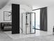 Душова кабіна Rea Rapid Slide 110x100 black пристінна REA-KPL-09879, Черный матовый, Універсальна, прозорий, чорний матовий
