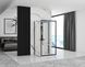 Душова кабіна Rea Rapid Slide 110x100 black пристінна REA-KPL-09879, Черный матовый, Універсальна, прозорий, чорний матовий