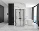 Душова кабіна Rea Rapid Slide 110x100 black пристінна REA-KPL-09879, Черный матовый, Універсальна, прозорий, чорний матовий