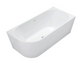 Ванна акрилова кутова Rea Sydney Bellanto 170x80 R white REA-W6900, Білий