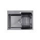 Кухонна мийка Kroner KRP Schwarze - 5843HM PVD (3,0/1,0 мм) CV022794, Чорний/золото