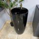 Умывальник (раковина) VBI AGRIENTO BLACK GLOSSY напольный, Черный/золото