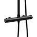 Душова система Yoka Ferra 25 Black з термостатом BP.FERRA-THERM-25-BLK, Черный матовый
