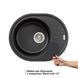 Кухонная мойка Lidz 620x500/200 BLM-14 (LIDZBLM14620500200), Черный/золото
