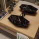 Умивальник (раковина) VBI VENEZIA S MARBLE BLACK MATT накладний, Мармур