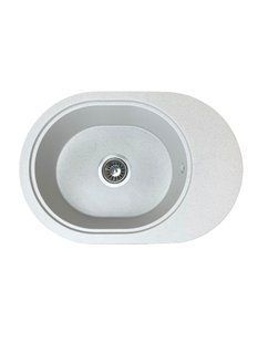 Кухонная мойка Adamant Ovale 610x420x180 old stone 644223, Каппучино