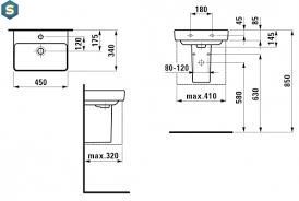 Умывальник Laufen Pro S 45x34 H8159610001041, Белый