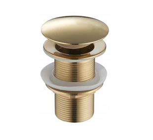 Донный клапан для раковины Mexen click-clack gold без перелива MEX-79910-50, Золотой
