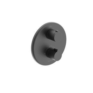 Термостат прихованого монтажу на 2 споживачі Imprese Kucera black matt f04603410AC, Черный матовый
