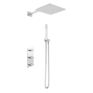 Душова система Kohlman Excelent 20 chrome + BOX прихованого монтажу KPL-QW217HQ20, Хром