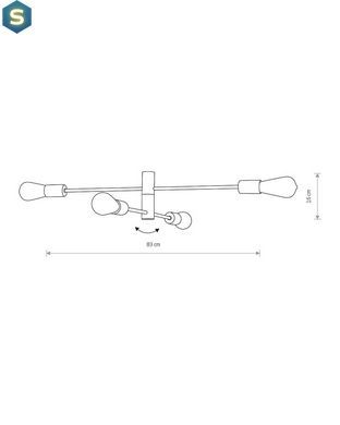 Люстра Nowodvorski 7936 Rotor E27 4x60W IP20 Bl