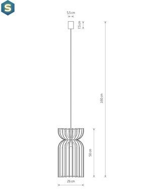 Подвесной светильник Nowodvorski 10573 Kymi A E27 1x25W IP20 Bl