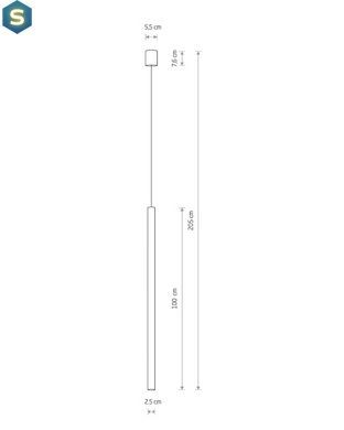 Подвесной светильник Nowodvorski 8434 Laser 1000 G9 1x10W IP20 Brown