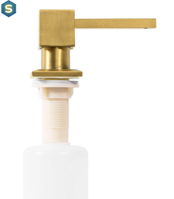 Дозатор моющего средства Rea brushed gold 330 мл квадратный BAT-05009, Золотой