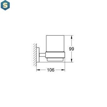 Стакан для зубных щеток Grohe Essentials 40447001