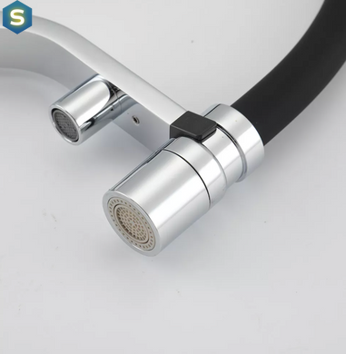 Смеситель для кухни Gappo с подключением фильтра G4395-60 хром/черный, Хром